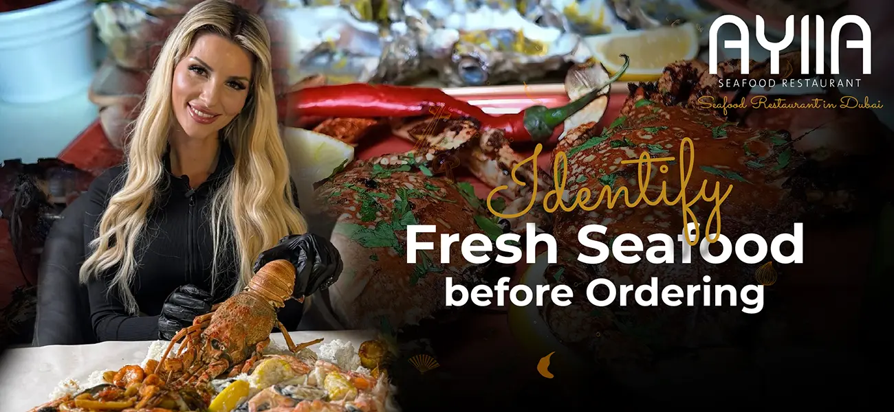 Fresh Seafood Before Ordering